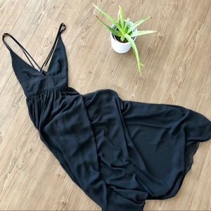 Black maxi dress